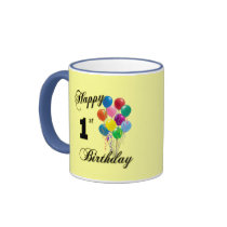 Happy 1st Birthday Gifts and Birthday Apparel Coffee Mugs
