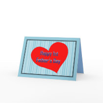 HAPPY 1ST FATHER'S DAY LOVE HEART - FIRST FATHERS CARD