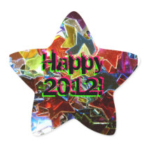 Happy 2012! star sticker