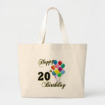 Happy 20th Birthday Tote Bag