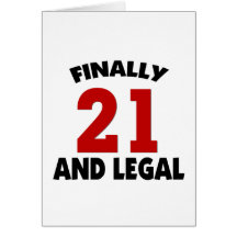 Happy 21 Birthday Cards