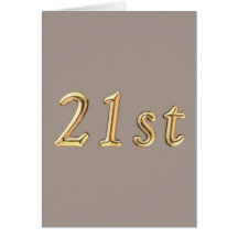 Happy 21st Birthday twentyfirst twentyone 21 21st Card