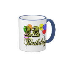 Happy 22nd Birthday Merchandise Coffee Mugs