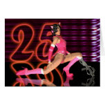 Happy 25th Birthday, Gift Wrapped Kitty Cat Cards