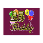 Happy 25th Birthday Merchandise Post Cards