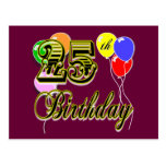 Happy 25th Birthday Merchandise Postcard