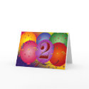 Happy 2nd Birthday Balloons cards