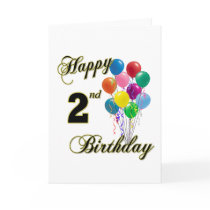 Happy 2nd Birthday Greeting Cards and Post Cards
