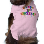 Happy 2nd Birthday Toddler Birthday Gifts pet clothing