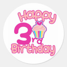 Happy 3rd Birthday! Sticker