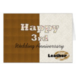 Happy 3rd Wedding Anniversary Greeting Cards