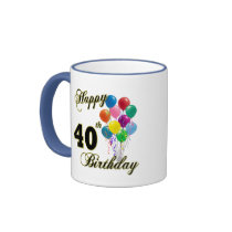 Happy 40th Birthday Gifts and Birthday Apparel Coffee Mug
