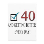 Happy 40th Birthday Post Cards