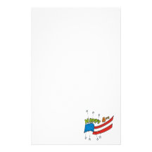 Happy 4th custom stationery