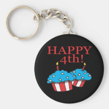 Happy 4th key chain