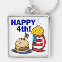 Happy 4th keychains