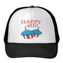 Happy 4th mesh hat