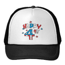 Happy 4th mesh hats