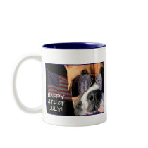 Happy 4th of July Boxer mug