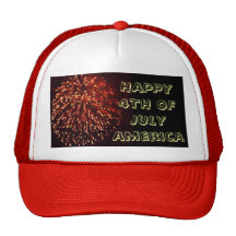 HAPPY 4TH OF JULY cap Hats