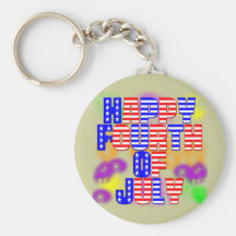 Happy 4th of July Keychains