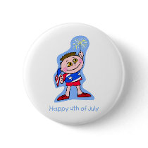 Happy 4th Of July Kid with Sparkler