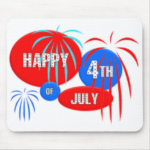 Happy 4th of July Mouse Mat