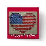Happy 4th of July template button