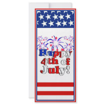 Happy 4th of July with Fireworks