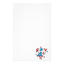 Happy 4th stationery