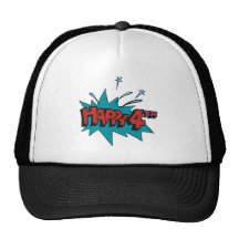 Happy 4th trucker hat
