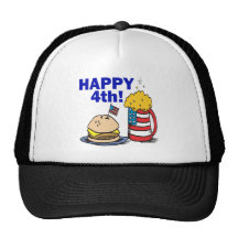 Happy 4th trucker hats