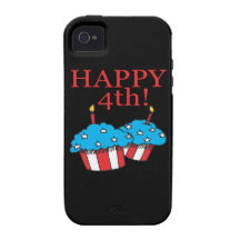 Happy 4th vibe iPhone 4 case
