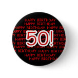 Happy 50th Birthday Buttons