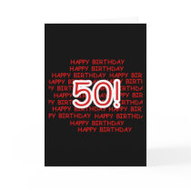 Happy 50th Birthday Card