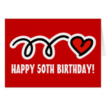 Happy 50th Birthday Card