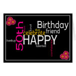 Happy 50th Birthday Card cards