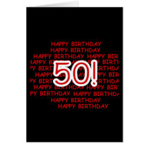 Happy 50th Birthday Card