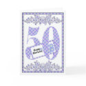 Happy 50th Birthday gingham card