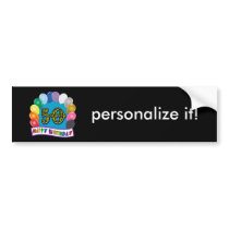 Happy 50th Birthday Merchandise Bumper Sticker