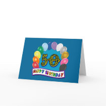 Happy 50th Birthday Merchandise Greeting Card