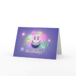 Happy 50th Birthday Smiley Cake cards