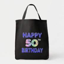 Happy 50th Birthday Tote Bag