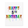 Happy 5th Birthday Gifts - Circus Font Post Cards