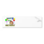 Happy 5th Birthday with Cake, Balloons and Candle Bumper Sticker