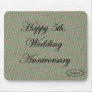 Happy 5th. Wedding Anniversary Mouse Pads