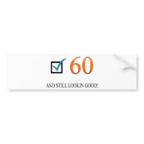 Happy 60th Birthday Bumper Sticker