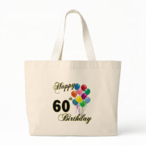 Happy 60th Birthday Tote Bag