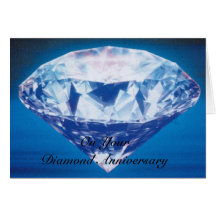 Happy 60th Wedding Anniversary Card Diamond