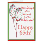 Happy 65th birthday card cards